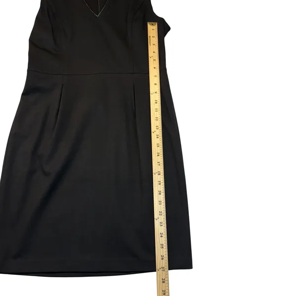 Banana Republic Petite Black V Neck Sleeveless Sheath Dress Work Elegant Size 10 - Image 8
