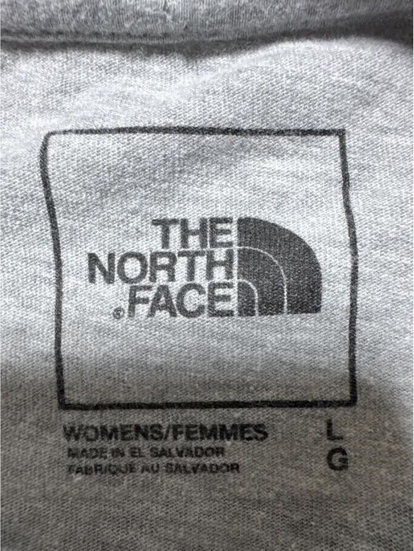 The North Face Women's Long Sleeve Tee - Classic Grey, Size: - Image 3