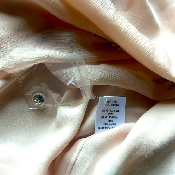 NWT LPA The Label Revolve Pink Ruffle Lavender‎ Floral Maxi Dress Size Medium - Image 6