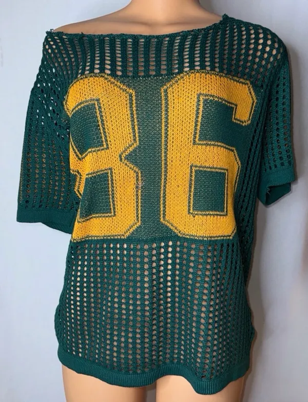 Dark green knitted jersey - Image 2