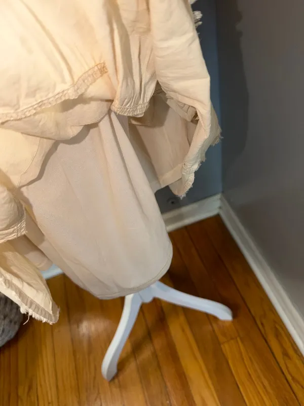 Listicle 100% Cotton Cream Midi Dress - Image 9