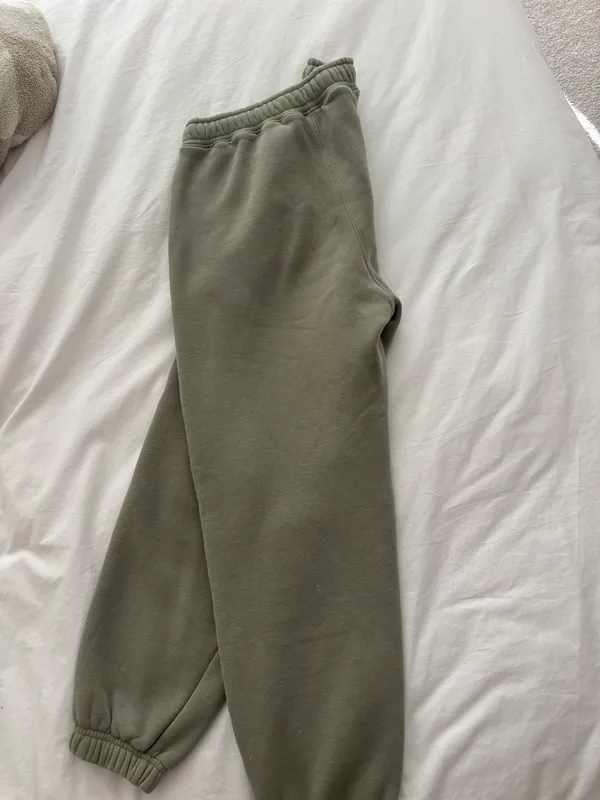 Abercrombie Green Fleece Sweatpants - Image 2