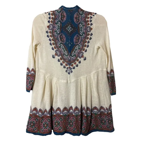 New Knitted & Knotted Anthropologie Open Cardigan‎ Linen Cotton Blend Sz M - Image 8