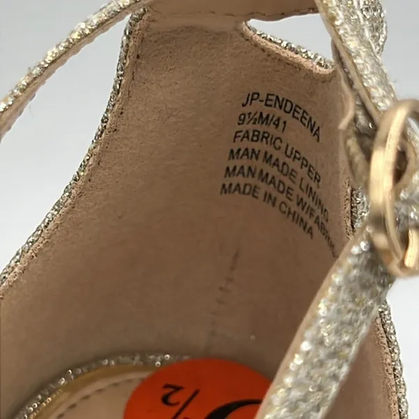 ⭐🆕 Jessica Simpson gold champagne Sparkly heels. C1‎ - Image 8