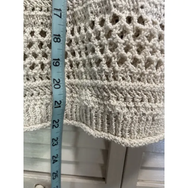 American Eagle Chunky Open Knit Sweater‎ Crew Neck Short Sleeve Size Small - Image 3