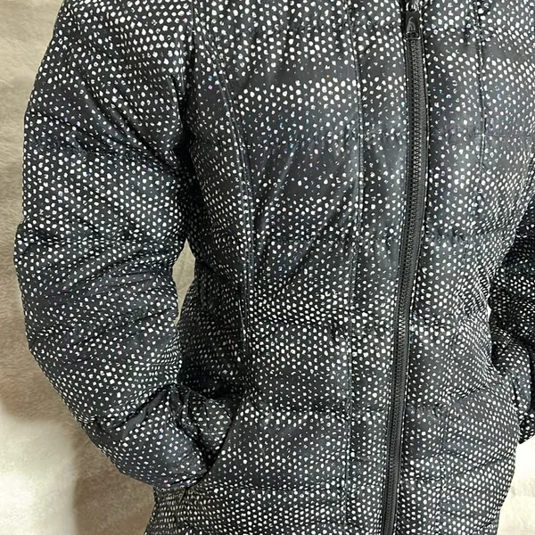 The North Face Womens Gotham Jacket Hooded TNF Black Donegal Print. Size SP. - Image 4
