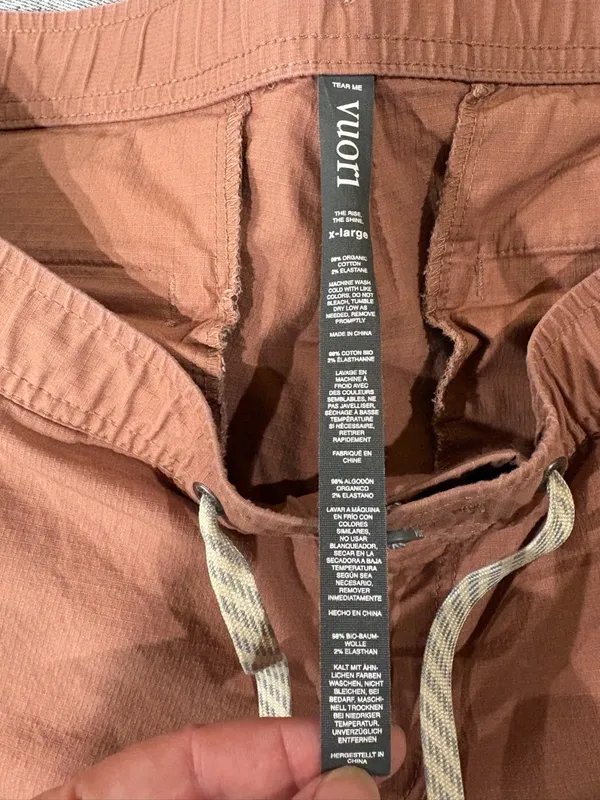 Vuori Womens ripstop pants sz XL terracotta - Image 6