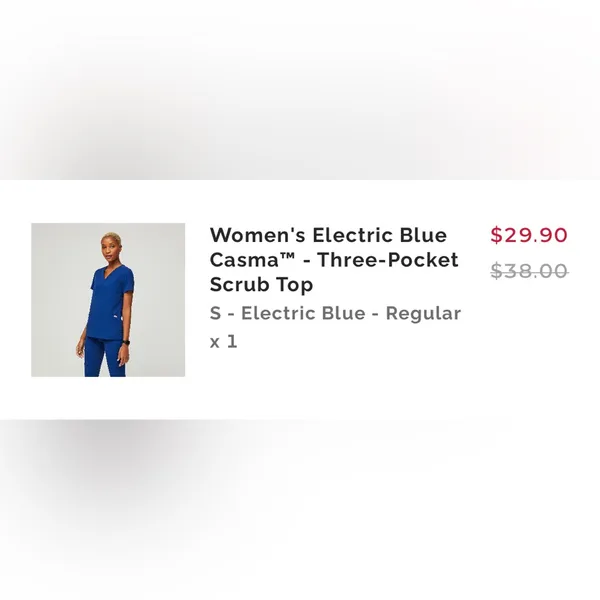 Figs 2 pocket scrub top - Image 4