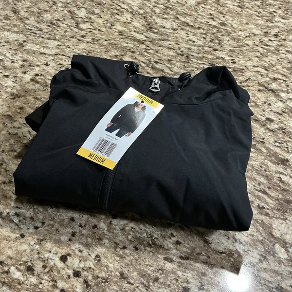 Weatherproof Women's Medium Black Waterproof Hooded Rain Jacket NWT - Image 15