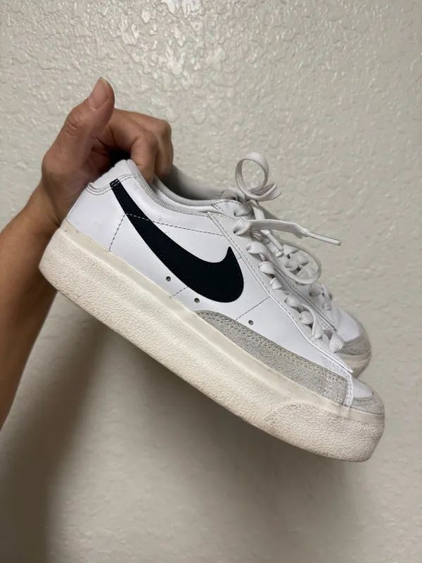 NIKE Blazer Low Platform Sneakers Size 6.5 - Image 2