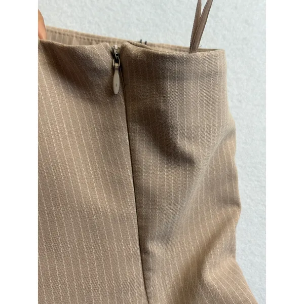 Zara Womens Tan Pinstripe Strapless V-Neck Bustier Top Size Medium NWT - Image 6
