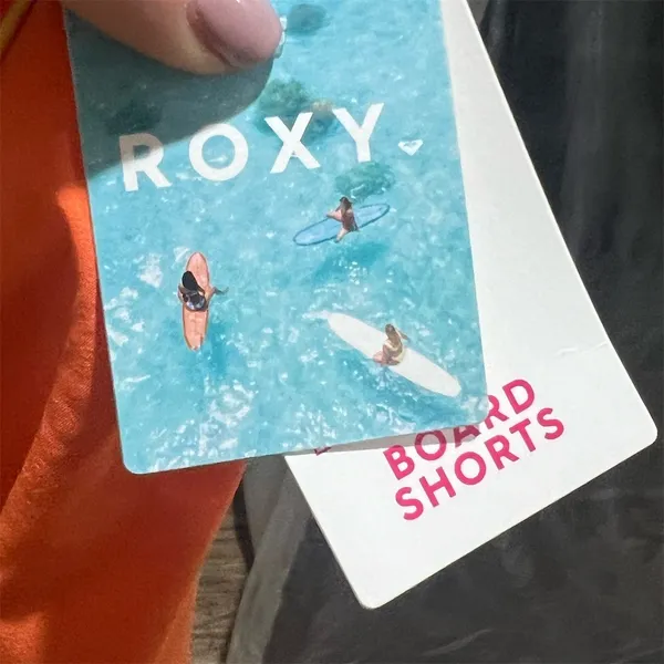 Roxy Womens Boardshorts Size L Orange Longline Lace-Up Surf Beach - Image 6