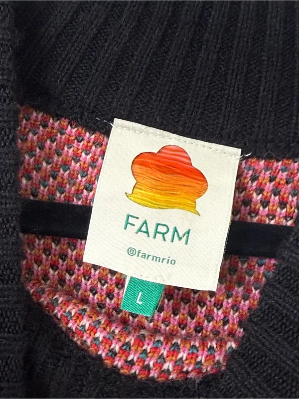 {L} Farm Rio Shell Jewel Tone Sweater Dress - Image 6