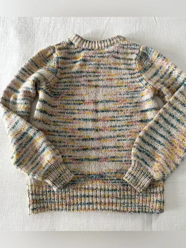 Rails Sybil White Space Dye Sweater - Small - Image 4
