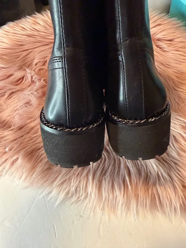 Sam Edelman Lenley Lace Up Combat Boots Black Size 6 - Image 8