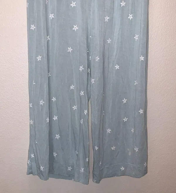 Honeydew Blue Stars Stretchy Capri pajama Pants - Image 3