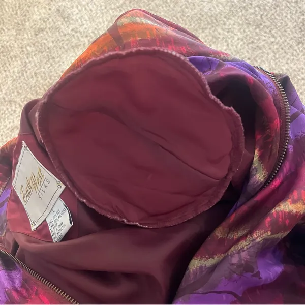 Vintage East West Silks Silk Jacket - Image 5