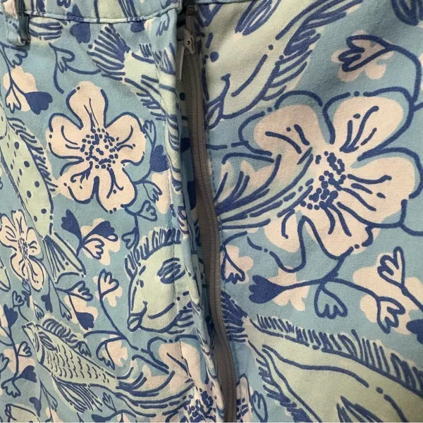 Lilly Pulitzer Vintage Ocean Print Capri Pants Size‎ 10 - Image 5