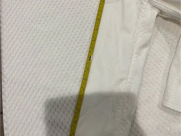 Zara White Textured Zip-Front Jacket with Patterned Trim - Image 6