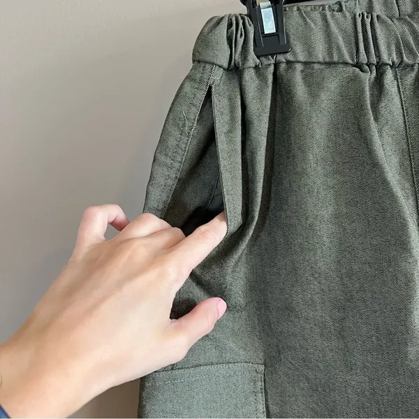 ✨ Sincerely Jules Women’s Green Cargo‎ Pants Small - Image 3