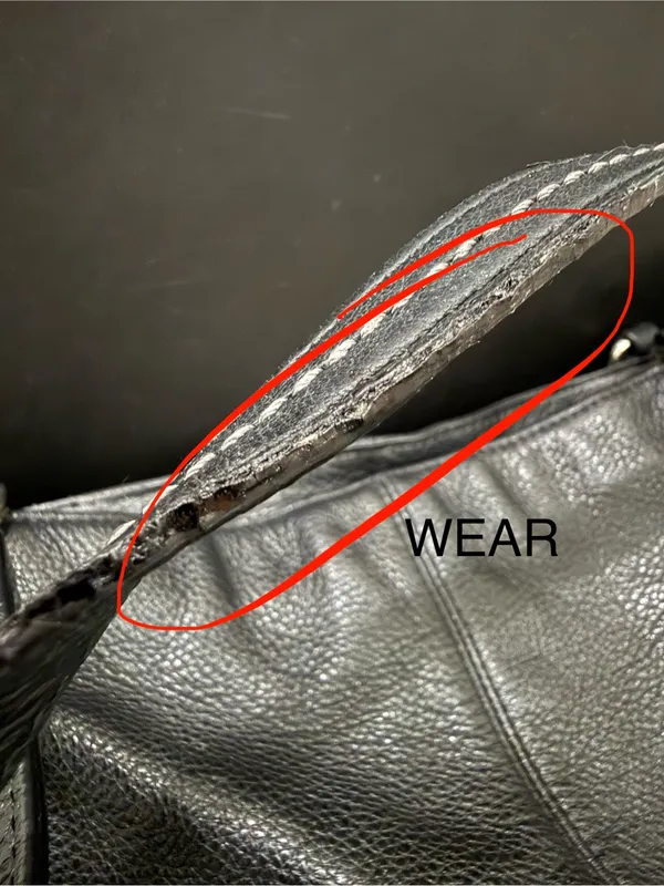 COACH F23662 Park Black Pebbled Leather North/South Tote Bag - Image 14