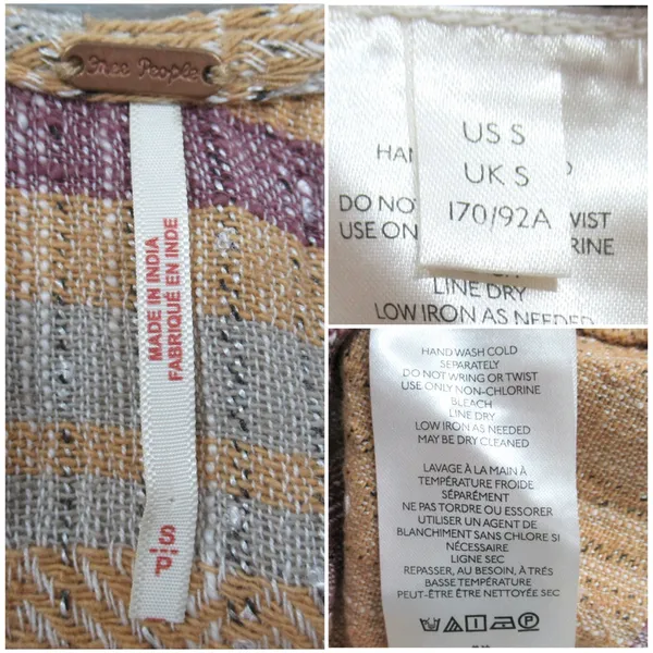 FREE PEOPLE Harper Striped Maxi Tank A-Line Swing Dress Women's Size Small - Image 12