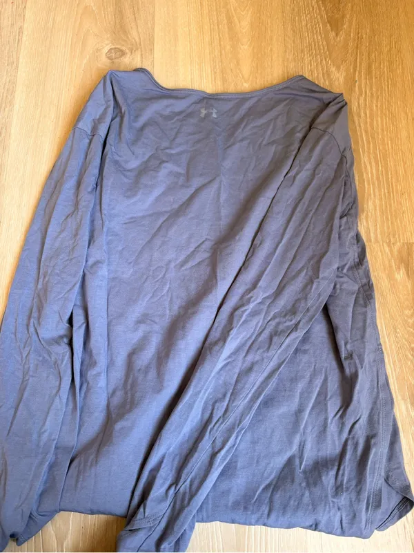 Under armour Women's Long Sleeve Scoop Neck Top - Slate Blue XS - Image 3