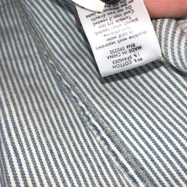 Bullhead denim vest stripes, western/cowboy/rodeo M - Image 6