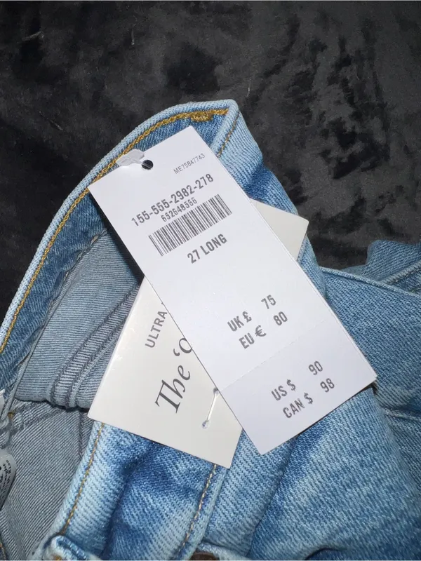 Abercrombie & Fitch The 90s Straight Ultra High Rise Jean Size 27 (4 Long) NWT - Image 13