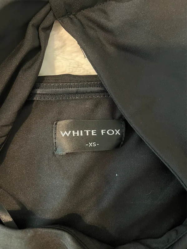 White Fox Black Cocktail Dress - Image 4