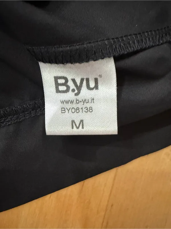 B.Yu Black Poplin Cotton Swing Top with Cap Sleeves - Image 3