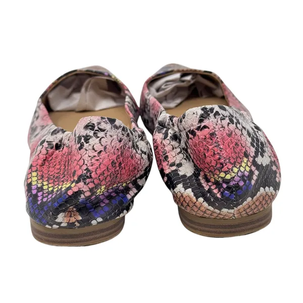 Kaari Blue Jessica Faux Snakeskin Printed Ballet Flat Size 9.5 - Image 4