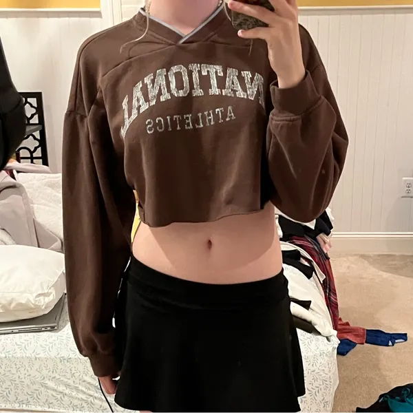 National Athletics Cropped Sweatshirt - Image 2