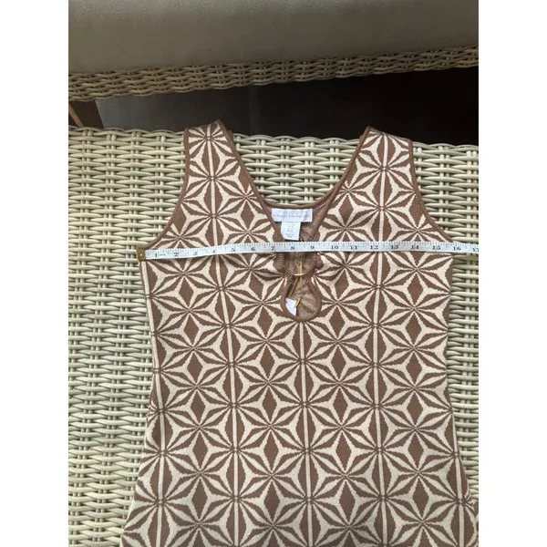 House of Harlow 1960 NWT Geometric Knit Maxi Dress medium‎ boho retro layered - Image 8