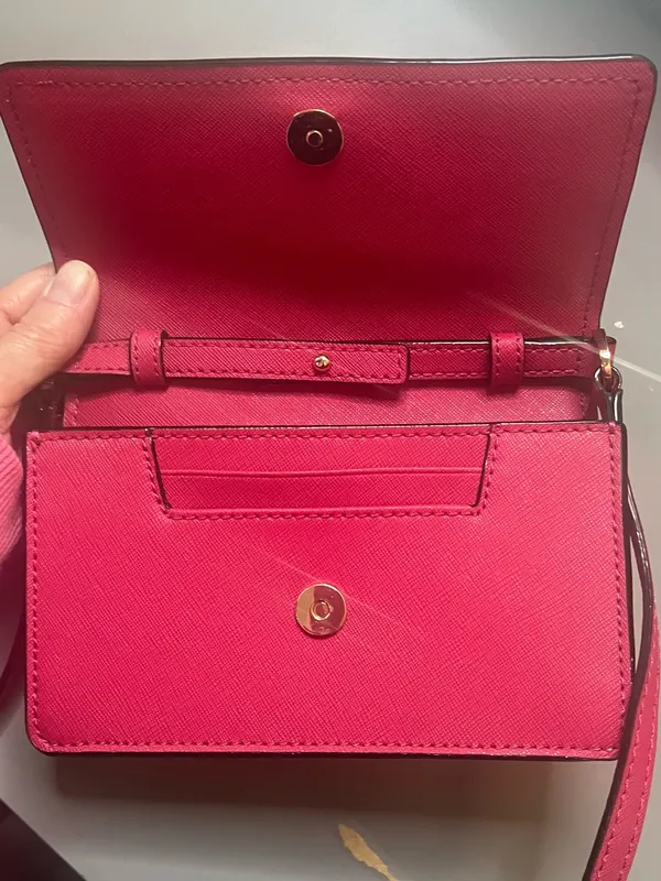 Kate Spade Cameron Pink Saffiano Leather Flap Crossbody Bag NWOT - Image 3