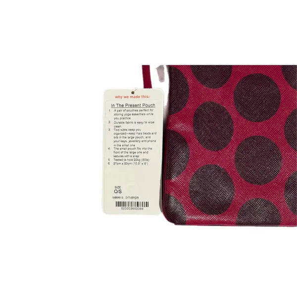 Lululemon In The Present Pouch Deep Ruby Bordeaux Drama Polka‎ Dot W9M61S NWT - Image 4