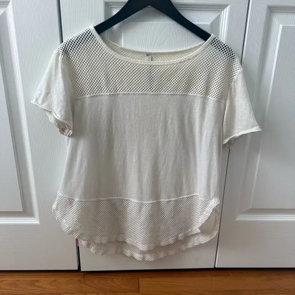 Free People Movement Performance Hourglass Tee in White - Image 2
