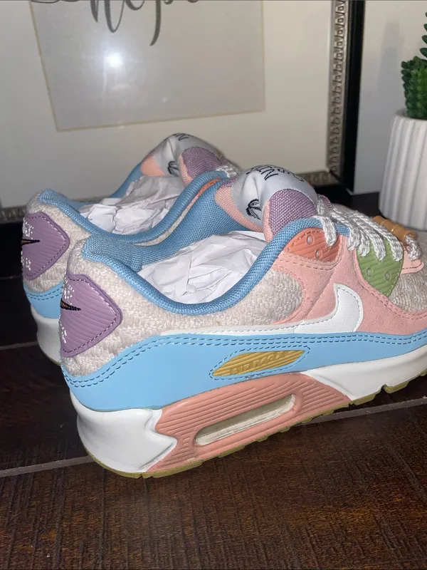 Nike Air Max 90 SE “Sun Club Multi” Women’s Sneakers Size 6 (DJ9997-100) - Image 6