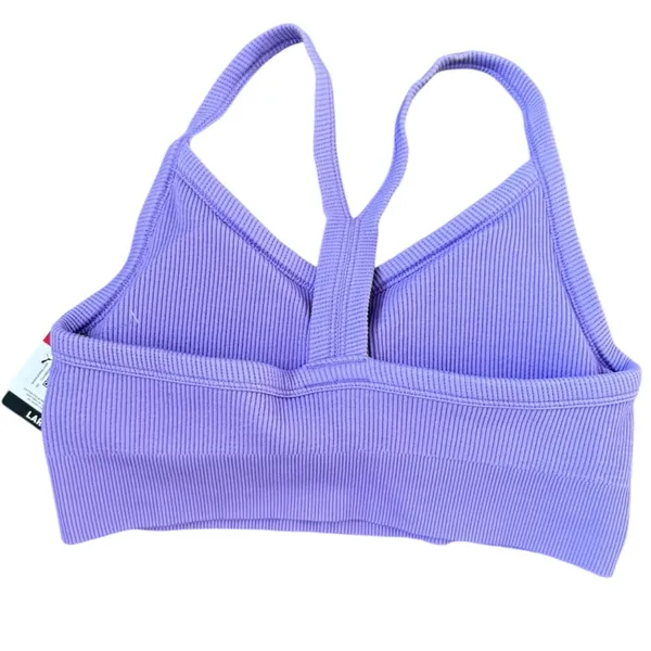 Puma Truth or Dare Ribbed Seamless Sports Bra -‎ Size L - Purple - NWT - Image 7