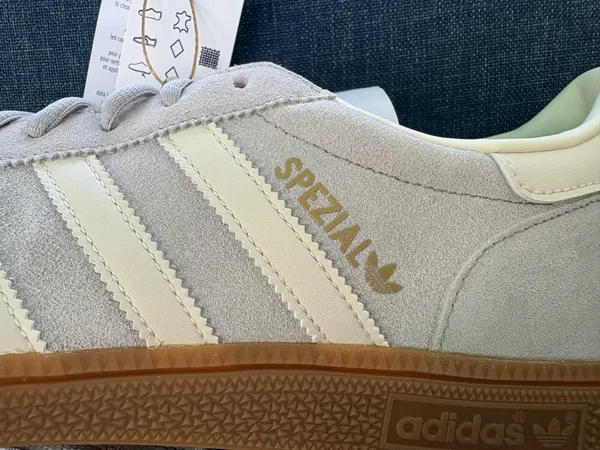 Adidas Spezials gray and white men’s 12, women’s 13 - Image 2