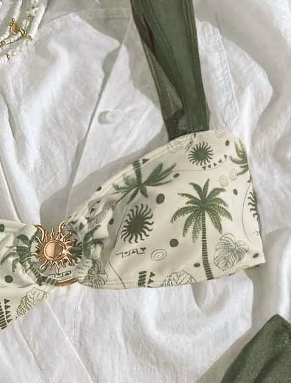 Shein plant print bikini - Image 2