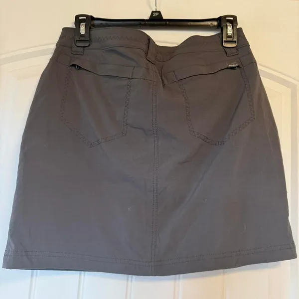 Eddie Bauer Travex Skort Womens 4 Gray Hiking Active Travel Skirt Stretch Pocket - Image 3