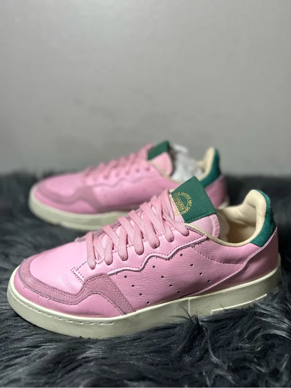 Adidas Supercourt 'True Pink Green Pink Low Top Sneakers Sneaker Size 9 - Image 6