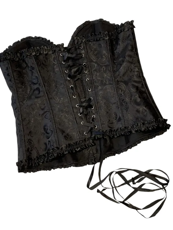 SHEIN Satin Brocade Corset Top - Image 3