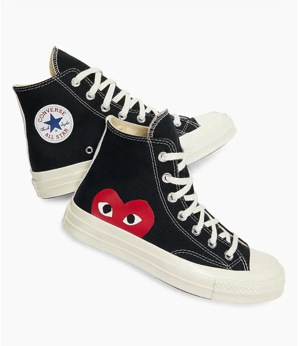 Converse Chuck Taylor Comme Des Garcons Play High Top Black - Image 3