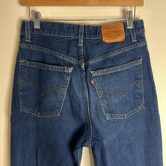 Levi's premium 70s high straight denim jeans size 28 festival‎ western cute - Image 10