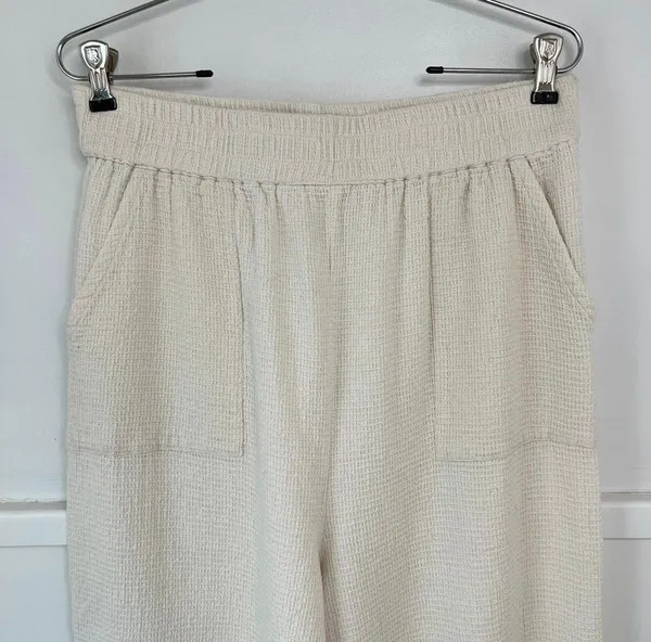 Free People Post Swim Pant Cream Wide Leg - Image 2