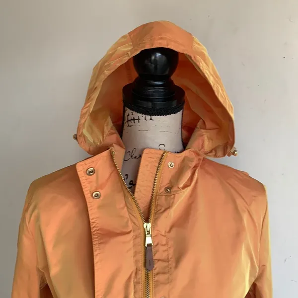 Gimo’s Coated Yellow Parka Jacket Size M - Image 4
