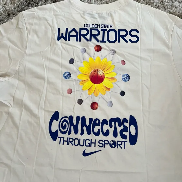 NWT NIKE Golden State Warriors Courtside NBA Boxy Tee - Image 7