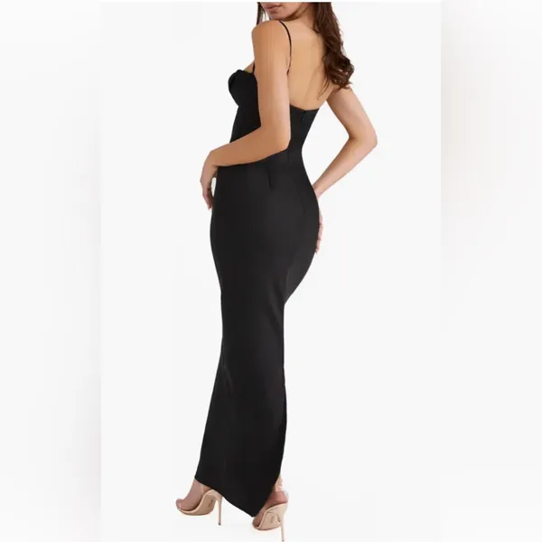 New House of CB Charmaine Corset Dress Black XS - MSRP $285 - Image 2